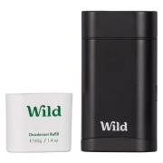 Wild Black Case and Fresh Cotton & Sea Salt Deodorant Starter Pac