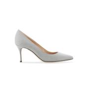 Sergio Rossi Silver Glitter Högklackade Pumps Gray, Dam