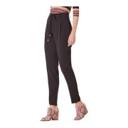 Manila Grace Slim-fit Trousers Black, Dam