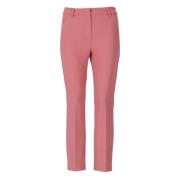 Max Mara Weekend Rosa Bi-Stretch Canvas Byxor Pink, Dam