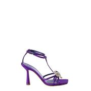 Aldo Castagna Avideh Satin Sandal Purple, Dam