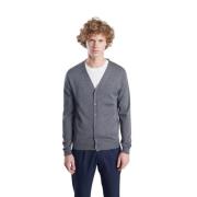 L'Exception Paris Merino -knappkardigan Gray, Herr