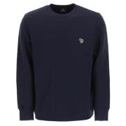 PS By Paul Smith Ekologisk Bomull Paul Smith Sweatshirt Blue, Herr