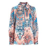 Dea Kudibal Elegant Slim Fit Blus med Dekorativt Tryck Multicolor, Dam