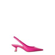 Roberto Festa Barbie Rosa Läder Slingback Pumps Pink, Dam