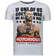 Local Fanatic Conor Notorious Legend Rhinestone T-shirt White, Herr