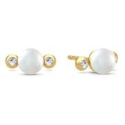 Julie Sandlau Perla Earstuds Yellow, Dam