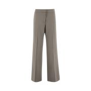Le Tricot Perugia Wide Trousers Gray, Dam