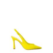 Roberto Festa Lime Läder Slingback Pumps Green, Dam