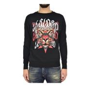 Marcelo Burlon Tränings T-shirt, Multifärgat Tryck, Bekväm Passform Bl...