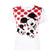 Comme des Garçons Disney Mickey Mouse Grafisk T-shirt för Kvinnor Whit...
