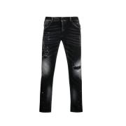 Dondup Stiliga Slim-Fit Jeans Black, Herr