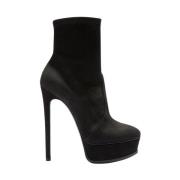 Casadei Statement Stiletto Platform Ankelboots Black, Dam