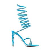 René Caovilla High Heel Sandals Blue, Dam