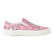 Celine Canvas Slip-On Sneakers Pink, Dam