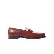 Scarosso Havana Loafers - Cognac Läder och Oxygen Tyg Brown, Herr