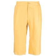 Kiton Citrongula Linnebyxor Yellow, Herr