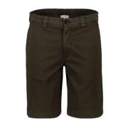 Woolrich Klassiska Stretch Bomullstwill Shorts Green, Herr