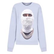 IH NOM UH NIT Crewneck med framtida mask Blue, Herr