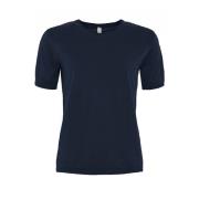 Skovhuus Mjuk O-Neck T-shirt i olika färger Blue, Dam