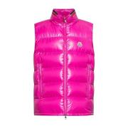 Moncler ‘Ouse’ quiltad dunväst Pink, Dam