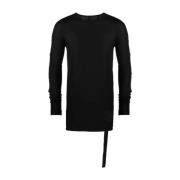 Rick Owens Svarta Halvgenomskinliga T-shirts och Polos Black, Herr