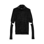 Gaëlle Paris Edgy Cut Out Pullover Black, Dam