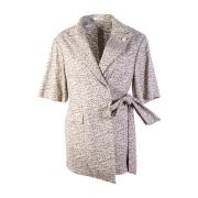 Lardini Beige Linen Dressing Gown Jacket Beige, Dam