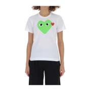 Comme des Garçons Play T-Shirts White, Dam