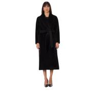 Max Mara Studio Belted Coats Black, Dam