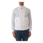 Kiton Utomhusjacka med anpassade knappar och stickade detaljer White, ...