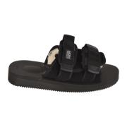 Suicoke Sliders för Män - Svart och Grå Black, Herr