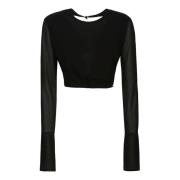 Andamane Long Sleeve Tops Black, Dam