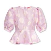 Custommade Sheena topp med blommigt mönster Pink, Dam