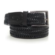 Harmont & Blaine Plaited belt Black, Herr