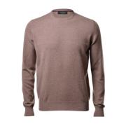 Gran Sasso Round-neck Knitwear Gray, Herr