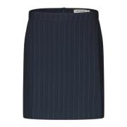 Lollys Laundry Pinstripad Pennkjol i Mörkblått Blue, Dam