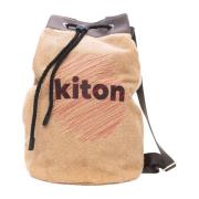 Kiton Mjuk kit väska Beige, Herr