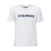 Woolrich Herr Crew Neck Tröja med Inläggd Logotyp White, Herr