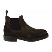 Doucal's Brun Mocka Beatles Chelsea Ankelboots Brown, Herr