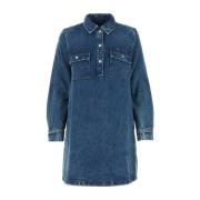 A.p.c. Denim Cogut Skjortklänning Blue, Dam
