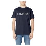 Calvin Klein Bomull Logo T-shirt Blue, Herr