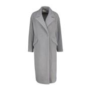 Amélie & Amélie Single-Breasted Coats Gray, Dam