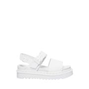 Dr. Martens Voss Mono Platt Sandaler White, Dam