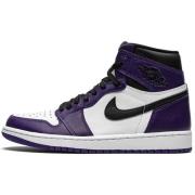 Jordan Stiliga lädersneakers för män Purple, Herr