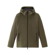 Woolrich Herr Militär Soft S Jacka med Huva Green, Herr