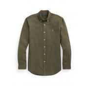 Polo Ralph Lauren Slim Oxford Skjorta med Broderad Logotyp Green, Herr