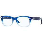 Ray-Ban Blue Shaded Crystal Dark Blue Eyewear Frames Blue, Herr