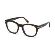 Tom Ford Guld Metall och Acetatglasögon Black, Dam