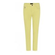 C.Ro Straight Trousers Green, Dam